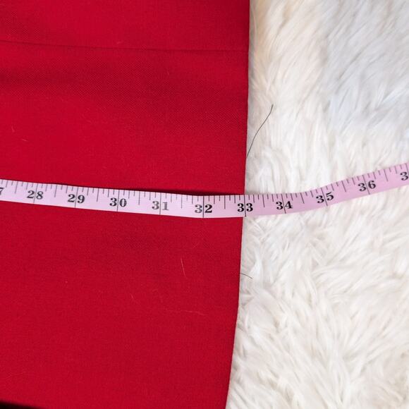 Vintage Harve Bernard by Bernard Holtzman Wool Overcoat Red with Gold Buttons XS - Picture 9 of 16